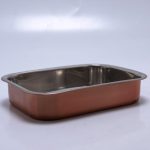 Lasagneschaal 25cm rvs koperkleur