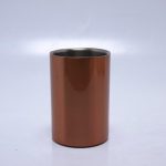 Fleskoeler dubbelwandig rvs koperkleur