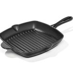 Grill 25 cm Gietijzer mat zwart