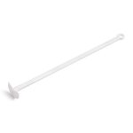 Flessenschraper wit  Lengte 38 cm Material:    PVC.PS