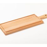 Plank langwerpig beukenhout met touw