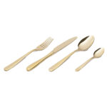 Bestek 4mm 18/10 RVS Goud metal