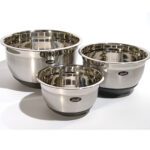 Set van 3 bowls met silicone voet voccelli 18/22/26cm