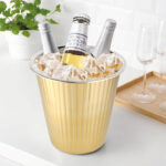 Champagne koeler  20x21 cm RIB Voccelli goud